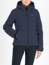 Carica l'immagine nel visualizzatore di Gallery, Piumino termosaldato blu "Cedoc" da donna Equiline shop del cavallo