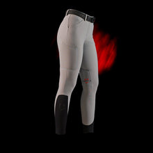 Carica l'immagine nel visualizzatore di Gallery, Pantaloni da donna con grip al ginocchio grigio Ridertech Equestro shop del cavallo