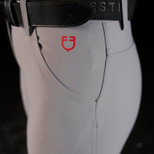 Carica l'immagine nel visualizzatore di Gallery, Pantaloni da donna con grip al ginocchio grigio Ridertech Equestro shop del cavallo