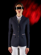 Carica l'immagine nel visualizzatore di Gallery, Giacca concorso blu da donna Ridertech Equestro shop del cavallo
