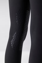 Carica l'immagine nel visualizzatore di Gallery, Leggings da donna con grip al ginocchio "Gadrikh Glamour" nero Equiline shop del cavallo
