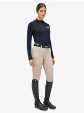 Carica l'immagine nel visualizzatore di Gallery, Polo allenamento a maniche lunghe da donna Navy Cavalleria Toscana shop del cavallo