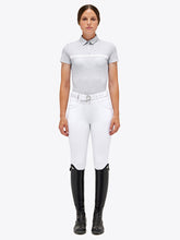 Carica l'immagine nel visualizzatore di Gallery, Polo da donna "Jersey mesh button" Cavalleria Toscana shop del cavallo