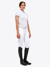 Load image into Gallery viewer, Polo concorso da donna a manica corta "Jersey mesh button" Cavalleria Toscana shop del cavallo