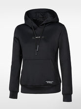 Carica l'immagine nel visualizzatore di Gallery, Felpa da donna "Cusac" con cappuccio nero Equiline shop del cavallo