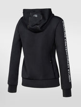 Carica l'immagine nel visualizzatore di Gallery, Felpa da donna "Cusac" con cappuccio nero Equiline shop del cavallo