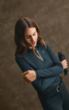Carica l'immagine nel visualizzatore di Gallery, Top allenamento da donna blu "Giselle" Kingsland shop del cavallo