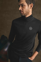 Carica l'immagine nel visualizzatore di Gallery, Top allenamento da uomo nero "Grayson" Kingsland shop del cavallo