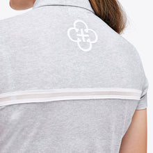 Carica l'immagine nel visualizzatore di Gallery, Polo da donna "Jersey mesh button" Cavalleria Toscana shop del cavallo