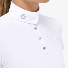 Carica l'immagine nel visualizzatore di Gallery, Polo concorso da bambina a manica corta "Jersey button" Cavalleria Toscana shop del cavallo