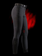 Load image into Gallery viewer, Pantaloni da donna con grip al ginocchio nero Ridertech Equestro shop del cavallo
