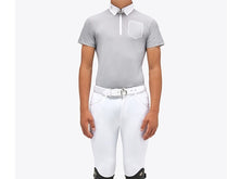 Carica l'immagine nel visualizzatore di Gallery, Polo concorso da bambino maniche corte "Bubble CT" Cavalleria Toscana shop del cavallo