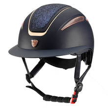 Load image into Gallery viewer, Casco blu "Ariete" Tattini shop del cavallo