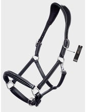 Carica l'immagine nel visualizzatore di Gallery, Capezza Safety Halter in cuoio nero Equiline shop del cavallo