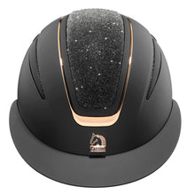 Carica l&#39;immagine nel visualizzatore di Gallery, Casco visiera larga &quot;Nettuno&quot; nero Tattini shop del cavallo
