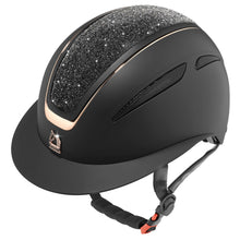 Carica l&#39;immagine nel visualizzatore di Gallery, Casco visiera larga &quot;Nettuno&quot; nero Tattini shop del cavallo
