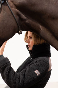 Felpa Teddy da donna "Black Mocha" Equestrian Stockholm shop del cavallo