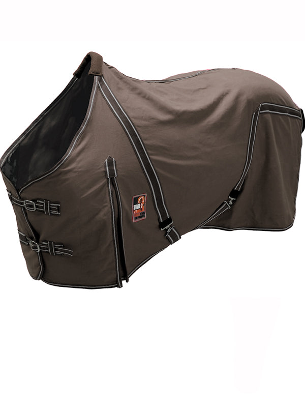 Three Stars brown cotton blanket