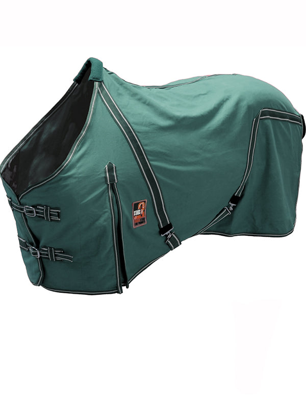 Coperta in cotone verde Stars shop del cavallo