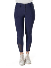 Load image into Gallery viewer, Pantaloni da donna blu &quot;Giglio&quot; a vita alta full grip invernale D·ISTINTO shop del cavallo
