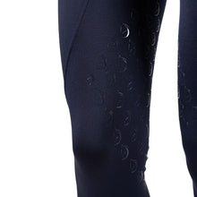 Carica l&#39;immagine nel visualizzatore di Gallery, Leggings da donna con grip al ginocchio blu &quot;Orchidea&quot; D·ISTINTO shop del cavallo
