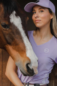 T-shirt da donna per allenamento "KLHanna" lilla Kingsland shop del cavallo
