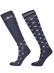 Calzini blu "Elinore" Equiline shop del cavallo