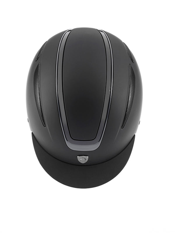 Casco visiera larga nero 