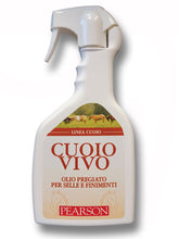 Carica l&#39;immagine nel visualizzatore di Gallery, Spray cuoio vivo olio pregiato per selle e finimenti shop del cavallo
