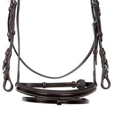 Load image into Gallery viewer, Testiera inglese &quot;Jumping&quot; dark brown Equestro shop del cavallo
