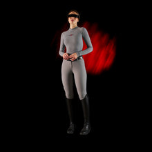 Load image into Gallery viewer, Pantaloni da donna con grip al ginocchio grigio Ridertech Equestro shop del cavallo
