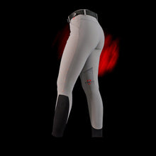 Carica l&#39;immagine nel visualizzatore di Gallery, Pantaloni da donna con grip al ginocchio grigio Ridertech Equestro shop del cavallo
