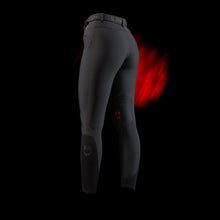 Carica l&#39;immagine nel visualizzatore di Gallery, Pantaloni da donna con grip al ginocchio nero Ridertech Equestro shop del cavallo
