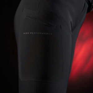 Pantaloni da donna con grip al ginocchio nero Ridertech Equestro shop del cavallo