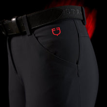 Carica l&#39;immagine nel visualizzatore di Gallery, Pantaloni da donna con grip al ginocchio nero Ridertech Equestro shop del cavallo
