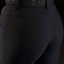 Carica l&#39;immagine nel visualizzatore di Gallery, Pantaloni da donna con grip al ginocchio nero Ridertech Equestro shop del cavallo
