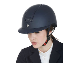 Carica l&#39;immagine nel visualizzatore di Gallery, Casco &quot;Frame Wide&quot; blu visiera larga Equestro shop del cavallo
