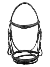 Load image into Gallery viewer, Testiera anatomica Nero con redini Equestro shop del cavallo
