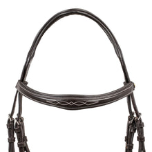 Load image into Gallery viewer, Testiera anatomica Dark Brown con redini Equestro shop del cavallo
