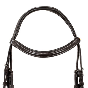 Testiera anatomica rialzata con redini Dark Brown Equestro shop del cavallo