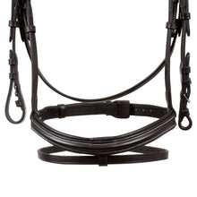 Load image into Gallery viewer, Testiera anatomica rialzata con redini Dark Brown Equestro shop del cavallo
