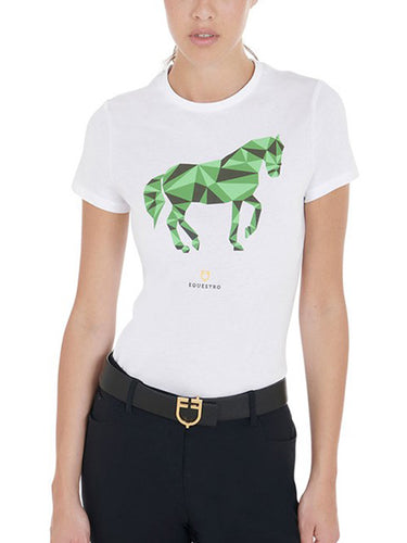 T-shirt da bambina Equestro shop del cavallo