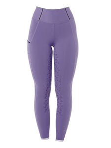 Leggings da bambina "Dahlia Purple" full grip Equestro shop del cavallo