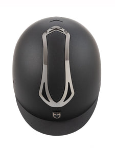 Casco "Azael" nero-silver Equestro shop del cavallo