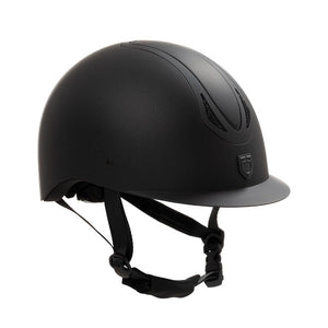 Casco "Azael"nero-nero Equestro shop del cavallo