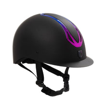 Load image into Gallery viewer, Casco &quot;Azael&quot; nero-fucsia Equestro shop del cavallo
