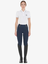 Load image into Gallery viewer, Leggings navy full grip Equestro shop del cavallo
