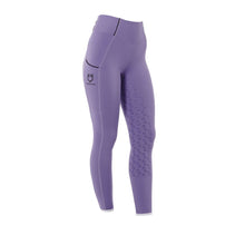 Carica l&#39;immagine nel visualizzatore di Gallery, Leggings da bambina &quot;Dahlia Purple&quot; full grip Equestro shop del cavallo
