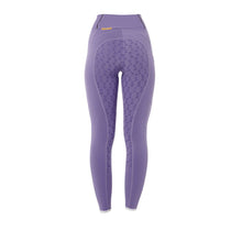 Carica l&#39;immagine nel visualizzatore di Gallery, Leggings da bambina &quot;Dahlia Purple&quot; full grip Equestro shop del cavallo
