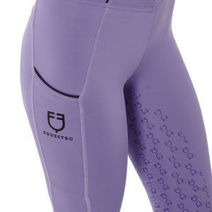 Leggings da bambina "Dahlia Purple" full grip Equestro shop del cavallo